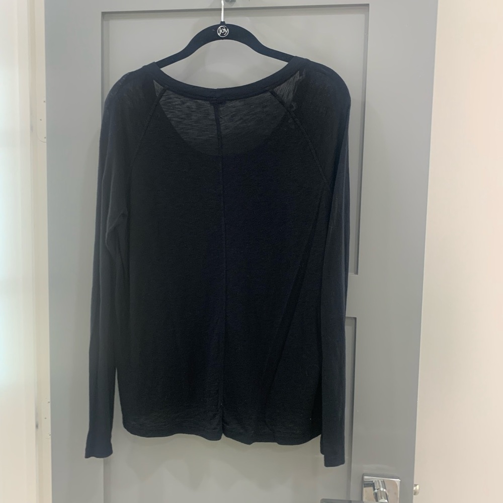 Splendid Black Long Sleeve Tee - Picture 2 of 3